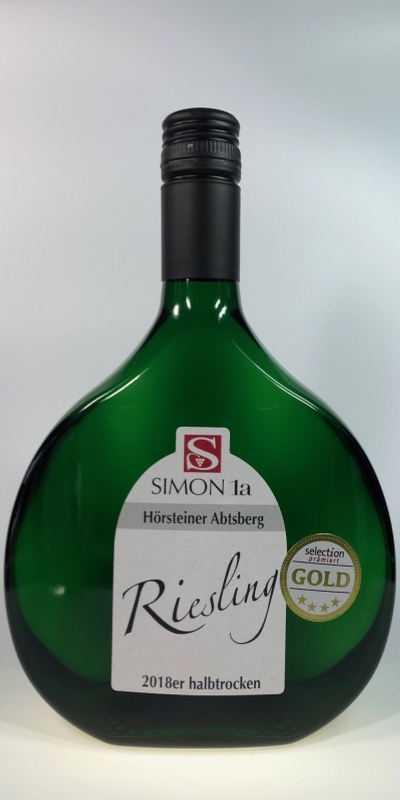 <br>2023er Hörsteiner Abtsberg Riesling QBA  halbtrocken 0,75lBB<br>